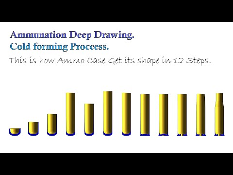 Cold forming Die design of Cartridge Casing Deep Drawing Simulation.| FEA based |