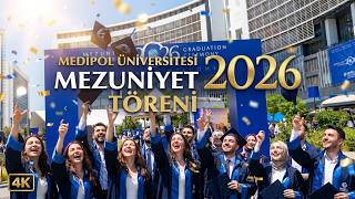 Medipol Üniversitesi Mezuniyet Töreni 2026 | Bahçedeki İlk Adımlardan Kep Atma Anına 4K