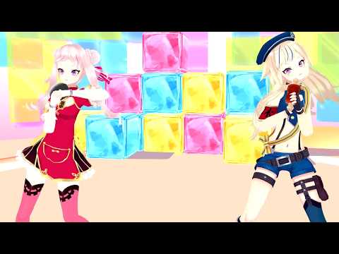 【MMD】ビバハピ（田中ヒメ＆鈴木ヒナ）
