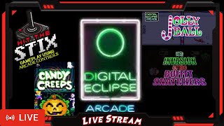 Digital Eclipse Arcade! 3 Modern Arcade Style Games! Hit The Stix - Live Stream