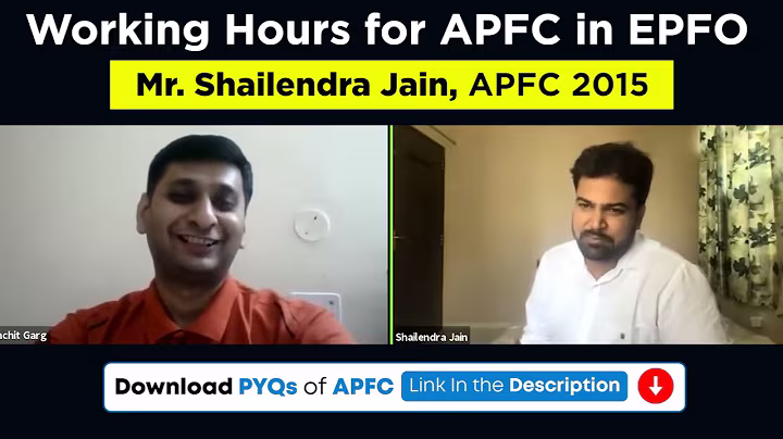 APFC Job profile | APFC Working Hours | UPSC EPFO APFC Recruitment | APFC Notification 2023