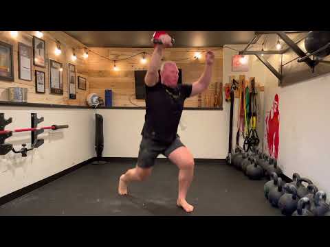 Kettlebell Athletic Split Squat Snatches