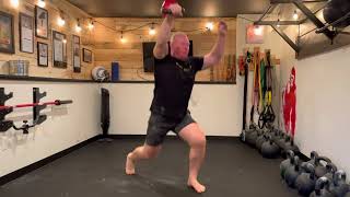 Kettlebell Athletic Split Squat Snatches