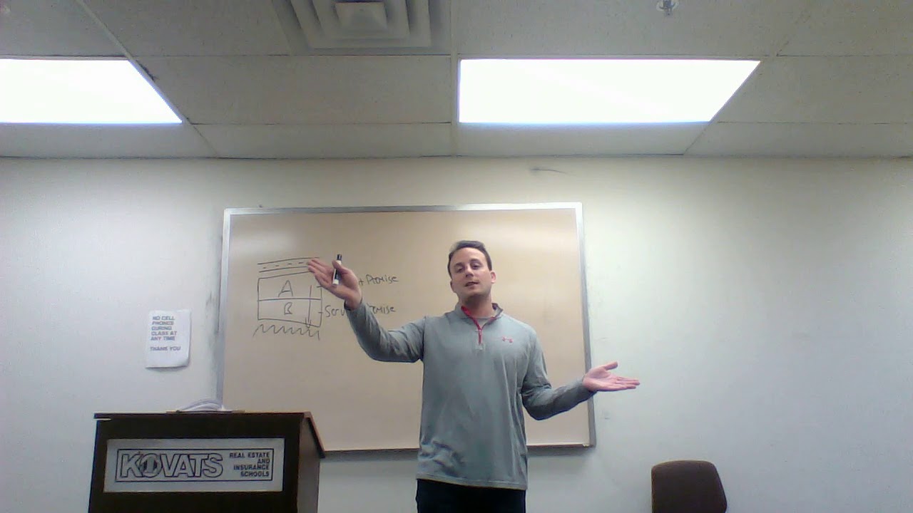 Kovats Real Estate School, Chapter 7, Easements, Restrictions and