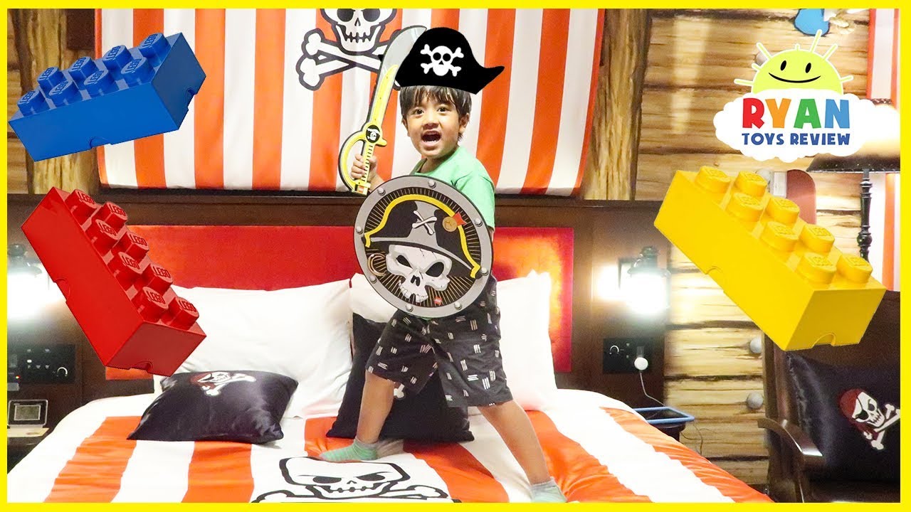 Legoland Hotel Pirate Room Tour Kids Amusement Park!!!!