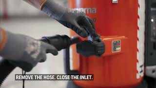 How to clean filter (jet pulse) – Husqvarna DE-Dust Extractors