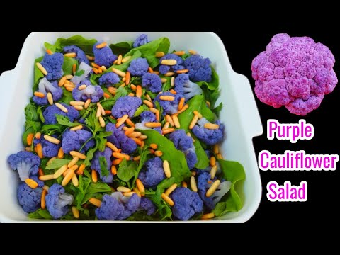 Purple Cauliflower Salad || Purple Cauliflower Benefits || Purple Cauliflower Recipe || Salad Recipe