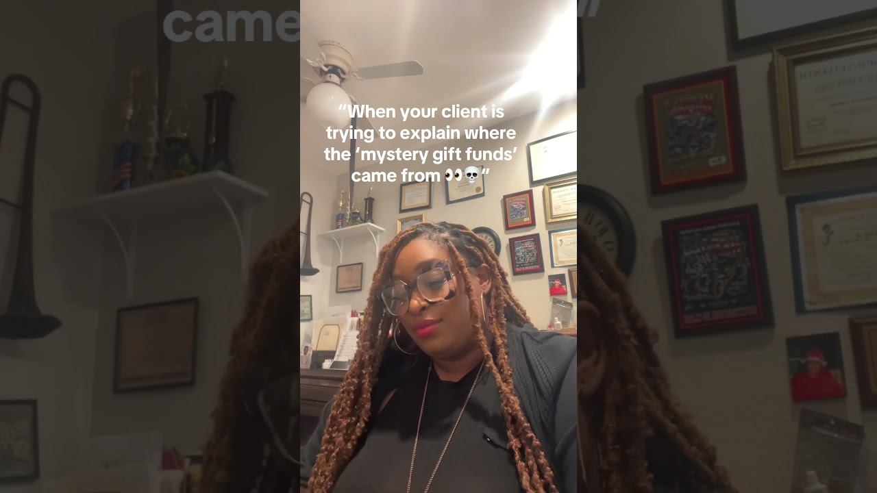 We accept gift funds… just not unidentified gift funds. Mortgage world rules! 😂📑” 