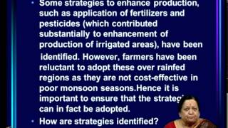 Mod-14 Lec-35 Monsoon Variability and Agriculture - Part 1