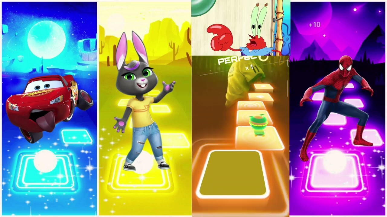 🎮 Funny Kids Games | Tiles Hop Characters Jump! 🎵