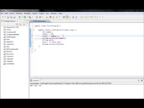 Java 2nd Tutorial Variables