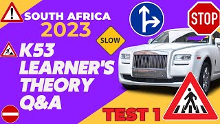 k53 Learners Test Question and Answer Edition | South Africa Theory Driving Lessons 2023