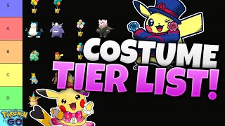 EVERY COSTUME POKÉMON in Pokémon GO RANKED in a Tier List!! screenshot 2