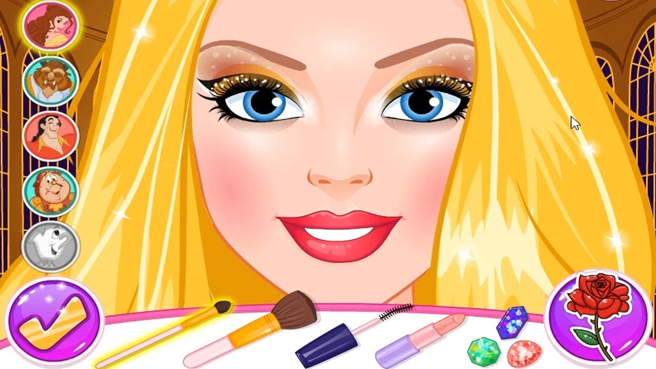 barbie facial and dress up games