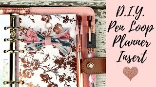 DIY Pen Loop Planner Insert for Ring Bound | Yes Please Planning
