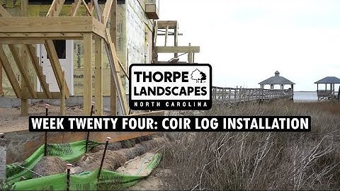 Environmental and Erosion Protection Using Coir Logs on Coastal Home