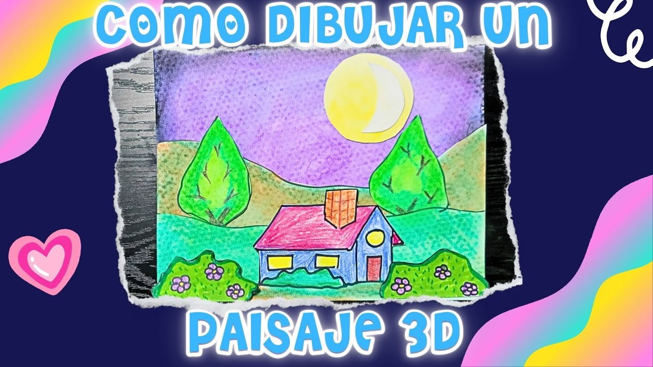 Como dibujar un paisaje en 3D