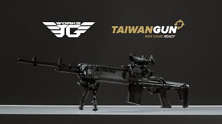 J.g. Works Jg1404 Full Metal - Mk14 Ebr Airsoft Replica Presentation