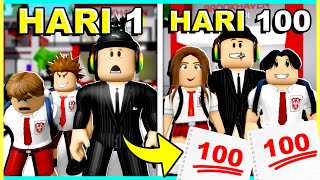 100 HARI Jadi KEPALA SEKOLAH di BROOKHAVEN! (Roblox Brookhaven 🏡RP)