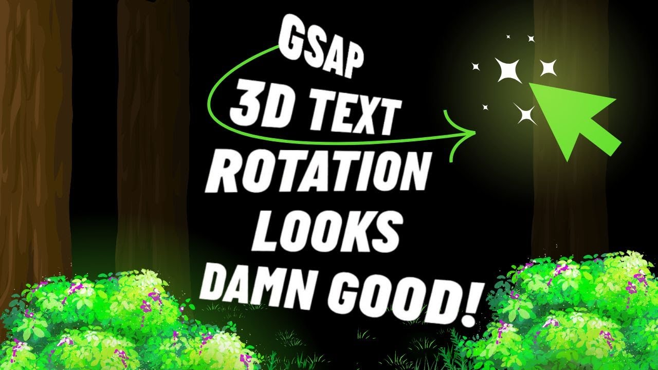 Create STUNNING 3D Text Rotation with GSAP | ScrollTrigger Animation ...