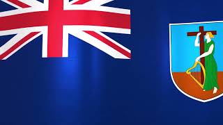 Anthem Of Montserrat - Flag Waving Animation