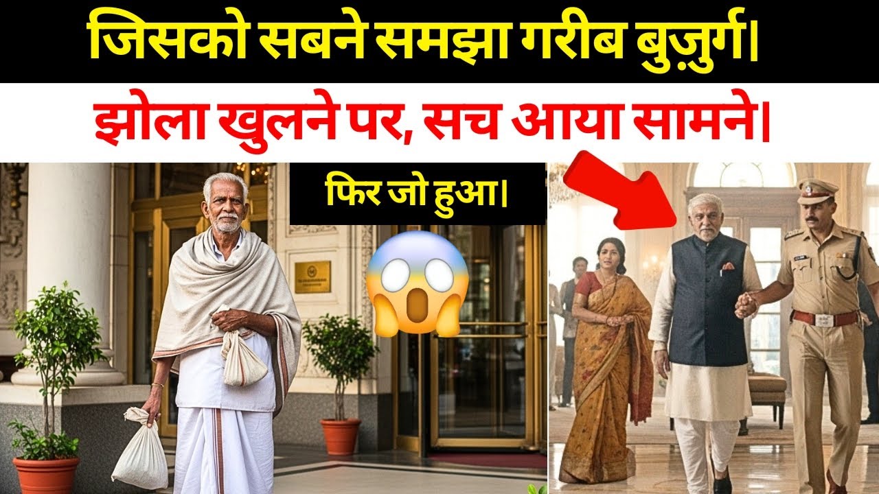 जिसको समझा गरीब बुज़ुर्ग - झोला खुलने पर, सच आया सामने - आगे जो हुआ सबको चौंका देगा।