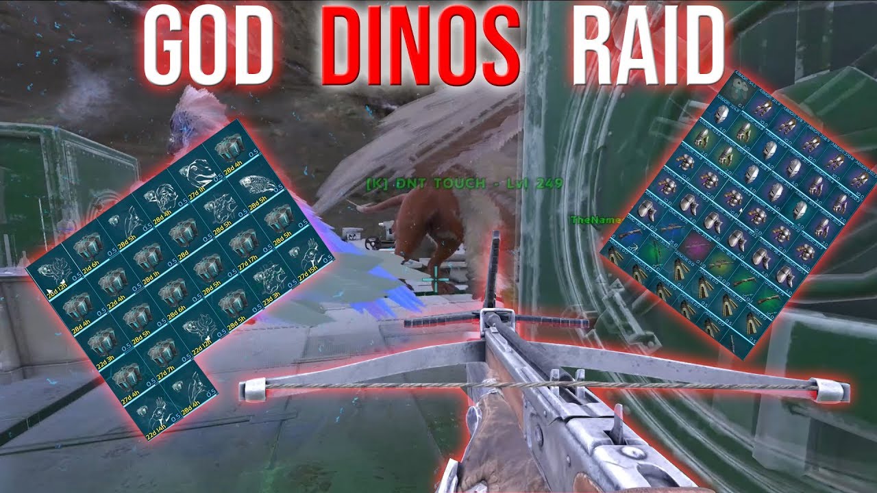 LEVEL 300 PLUS DINO RAID ARK SMALL TRIBES PVP 23 YouTube