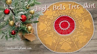 How to crochet Jingle Bells Tree Skirt 🎄
