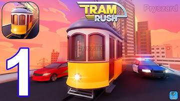 Tram Rush - Gameplay Walkthrough Part 1 Levels 1-20 Bus Tram Rush Game (Android, iOS)