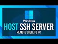 Set up ssh server on windows  remote secure shell  key based authentication