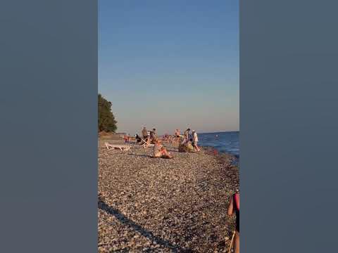 Пляж Пицунды сегодня! - YouTube
