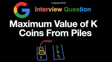 Leetcode 2218: Maximum Value of K Coins From Piles