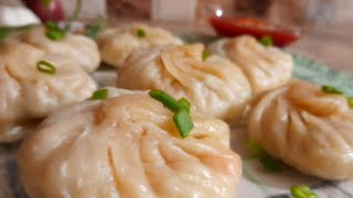 Chicken momos recipe ||veg momos ||steamed chicken momos  ||steamed dumplings
