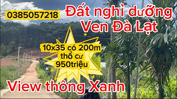 Chỉ 950triệu có ngay lô đất nghỉ dưỡng ven Đà Lạt view thông cực phẩm diện tích 350m2 có 200m thổ cư