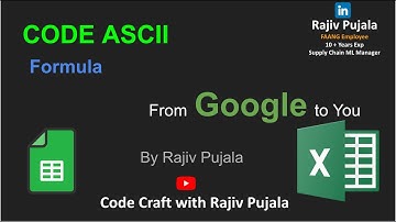 57. Master CODE Function in Excel & Google Sheets | Simplified by a Googler