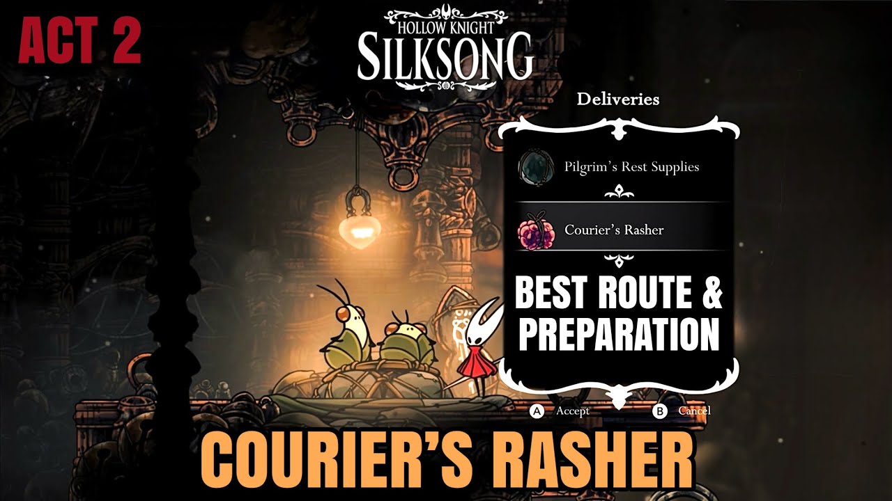 Courers Rasher How to Prepare and Complete Courier Rasher, Wisp Thicket way Silksong ...