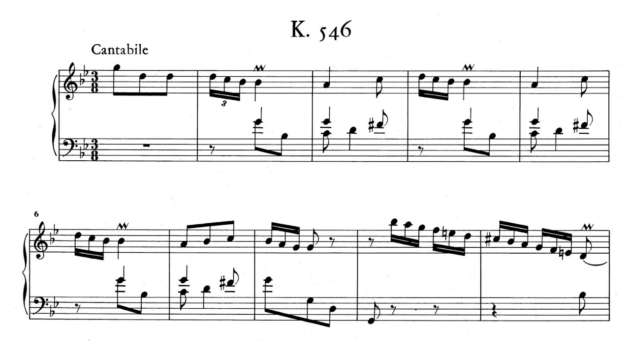 Scarlatti: Keyboard Sonata in G minor, K.546 - YouTube