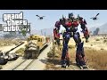 TRANSFORMERS "OPTIMUS PRIME" MOD!! (GTA 5 Mods Gameplay)