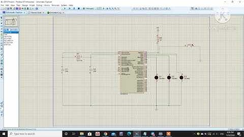 LEDs with PIC16F877A receives an external interrupt