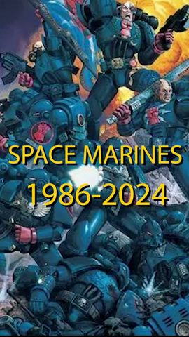 Evolution of Space Marines over the years (1986-2024)  #warhammer40k #spacemarines