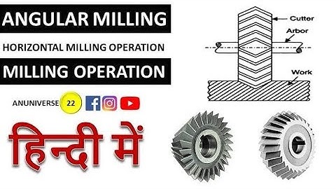 Angular Milling Operation || Milling Machine Operation || Milling Operation