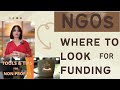 NGOs - Where to look for funding!