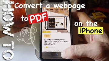 how to save a web page as a pdf file on iPhone (iOS14.3)