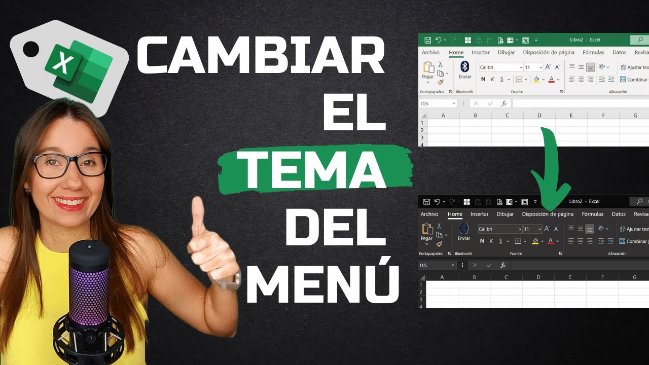 🎨 Cambiar el TEMA del Menú de Excel. - YouTube