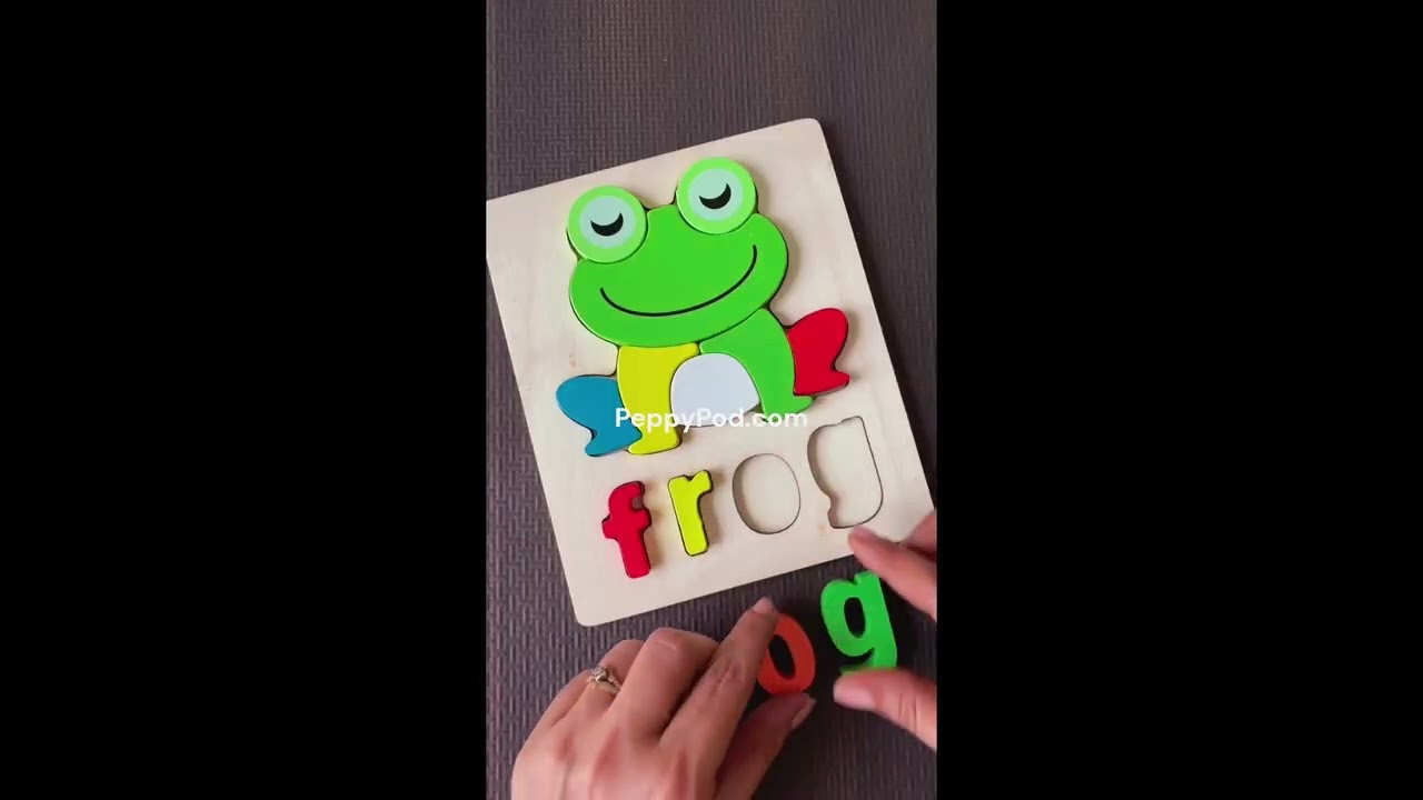 Chunky Learn-to-Spell Puzzle Board