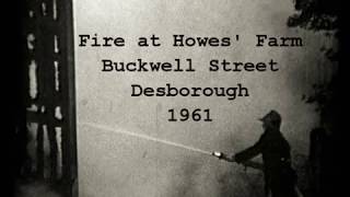 Produce Fire at Howes Farm Desborough 1961 Enhanced
