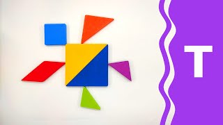 Dancing Turtle Is So Funny See It While Solving Wooden Shapes Tangram Puzzle screenshot 2