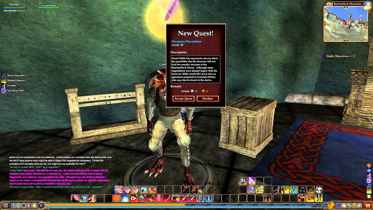 EverQuest 2 - ButcherBlock - Guard Tellik - Necessary Precautions - Level 20
