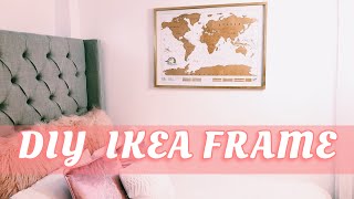 HOW TO: DIY IKEA FURNITURE!! Gold frame room decor|| Karelin Santana