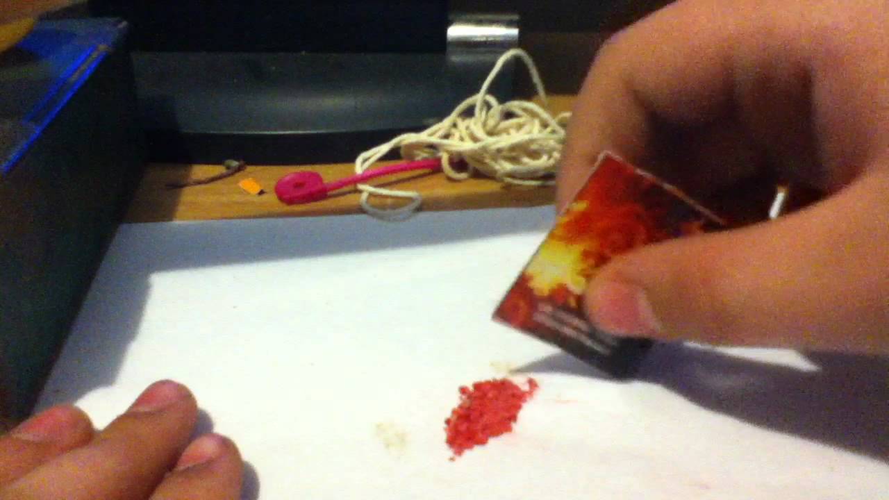 How to make GunPowder out of matches. YouTube